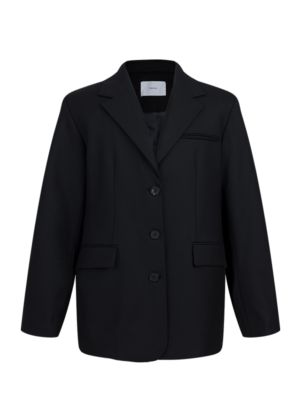 Overfit Tailored Jacket / Black